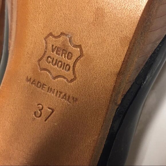 Browns id Patent Peep Toe Pumps Platform Heels 7 - Picture 7 of 9